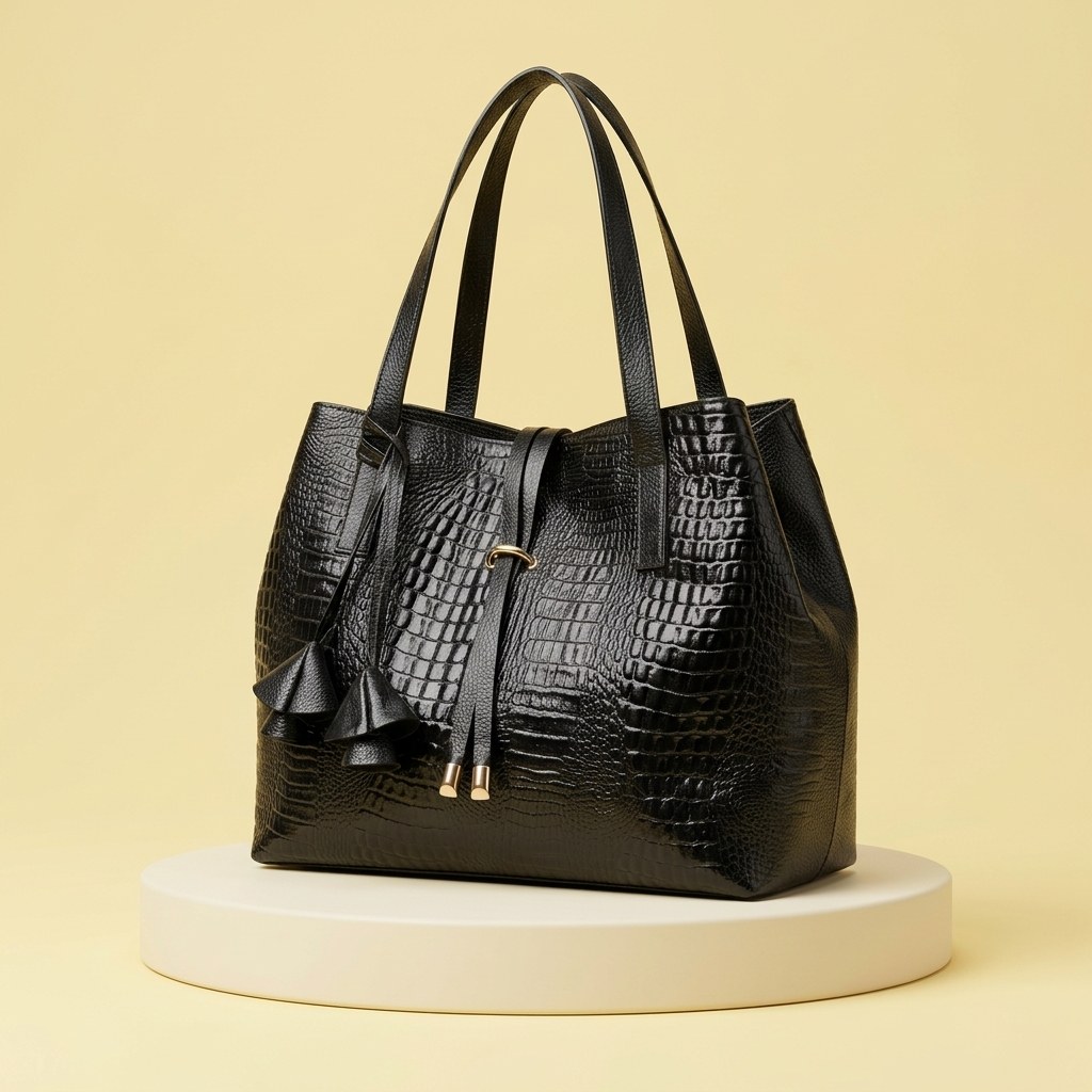 Marbella Negra Croco — Magia Rosa